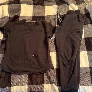 Fabletics Black Scrub Set